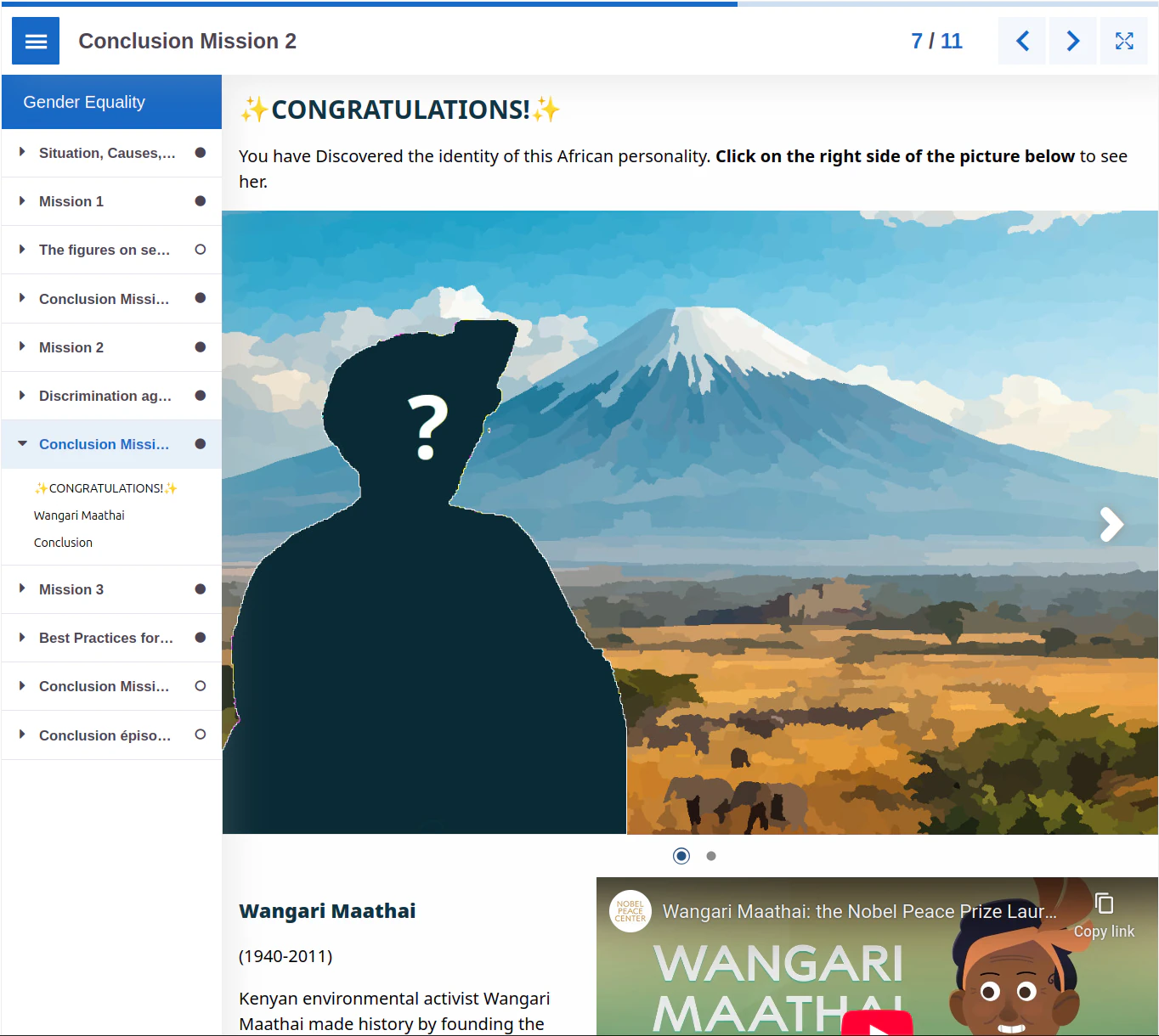 Training on gender equality